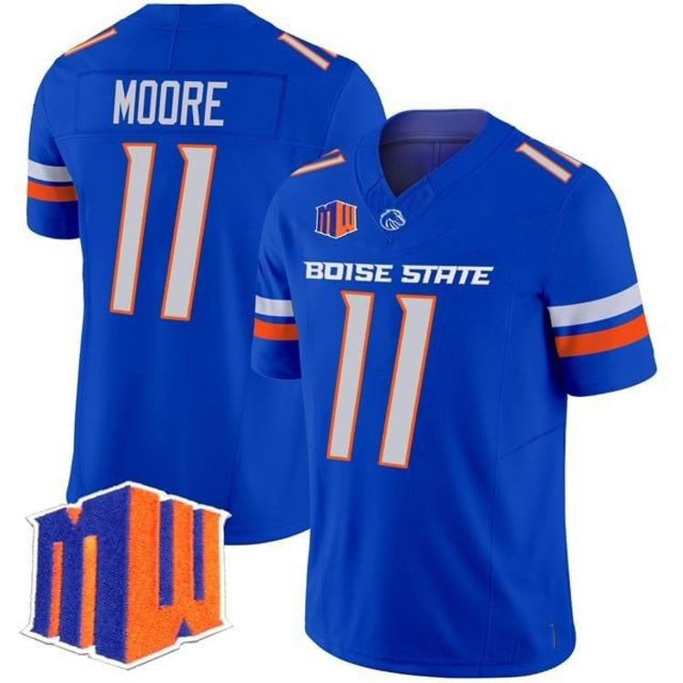 B.State Broncos #11 Kellen Moore Royal 2026 Vapor Limited Stitched American College Jersey