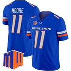 B.State Broncos #11 Kellen Moore Royal 2026 Vapor Limited Stitched American College Jersey