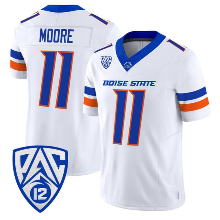 B.State Broncos #11 Kellen Moore White 2026 Vapor Limited Stitched American College Jersey
