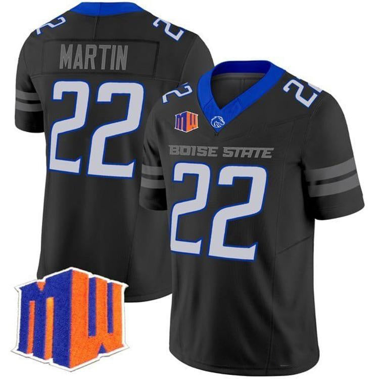 B.State Broncos #22 Doug Martin Black 2026 Vapor Limited Stitched American College Jersey