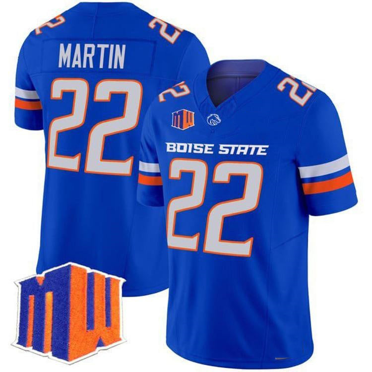 B.State Broncos #22 Doug Martin Royal 2026 Vapor Limited Stitched American College Jersey