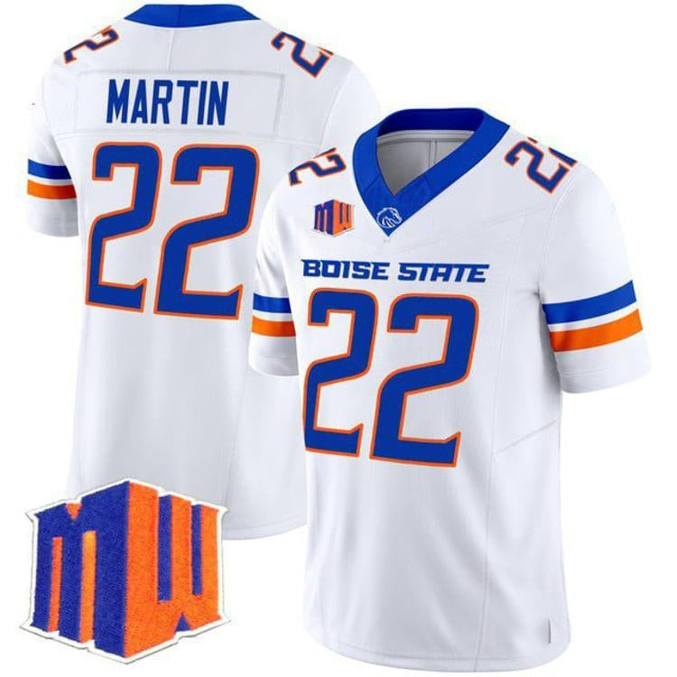 B.State Broncos #22 Doug Martin White 2026 Vapor Limited Stitched American College Jersey