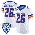 B.State Broncos #26 Boise State White 2026 Vapor Limited Stitched American College Jersey