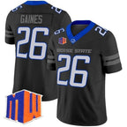B.State Broncos #26 Sire Gaines Black 2026 Vapor Limited Stitched American College Jersey