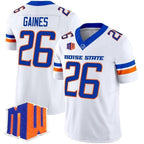 B.State Broncos #26 Sire Gaines White 2026 Vapor Limited Stitched American College Jersey