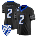 B.State Broncos #2 Ashton Jeanty Black 2026 Vapor Limited Stitched American College Jersey