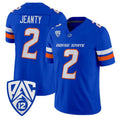 B.State Broncos #2 Ashton Jeanty Royal 2026 Vapor Limited Stitched American College Jersey
