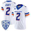B.State Broncos #2 Ashton Jeanty White 2026 Vapor Limited Stitched American College Jersey