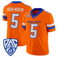 B.State Broncos #5 Jayden Virgin-Morgan Orange 2026 Vapor Limited Stitched American College Jersey