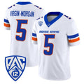 B.State Broncos #5 Jayden Virgin-Morgan White 2026 Vapor Limited Stitched American College Jersey