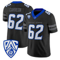 B.State Broncos #62 Roger Carreon Black 2026 Vapor Limited Stitched American College Jersey