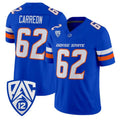 B.State Broncos #62 Roger Carreon Royal 2026 Vapor Limited Stitched American College Jersey