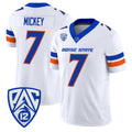 B.State Broncos #7 Jaden Mickey White 2026 Vapor Limited Stitched American College Jersey