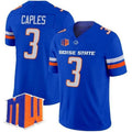 B.State Broncos #3 Latrell Caples Royal 2026 Vapor Limited Stitched American College Jersey