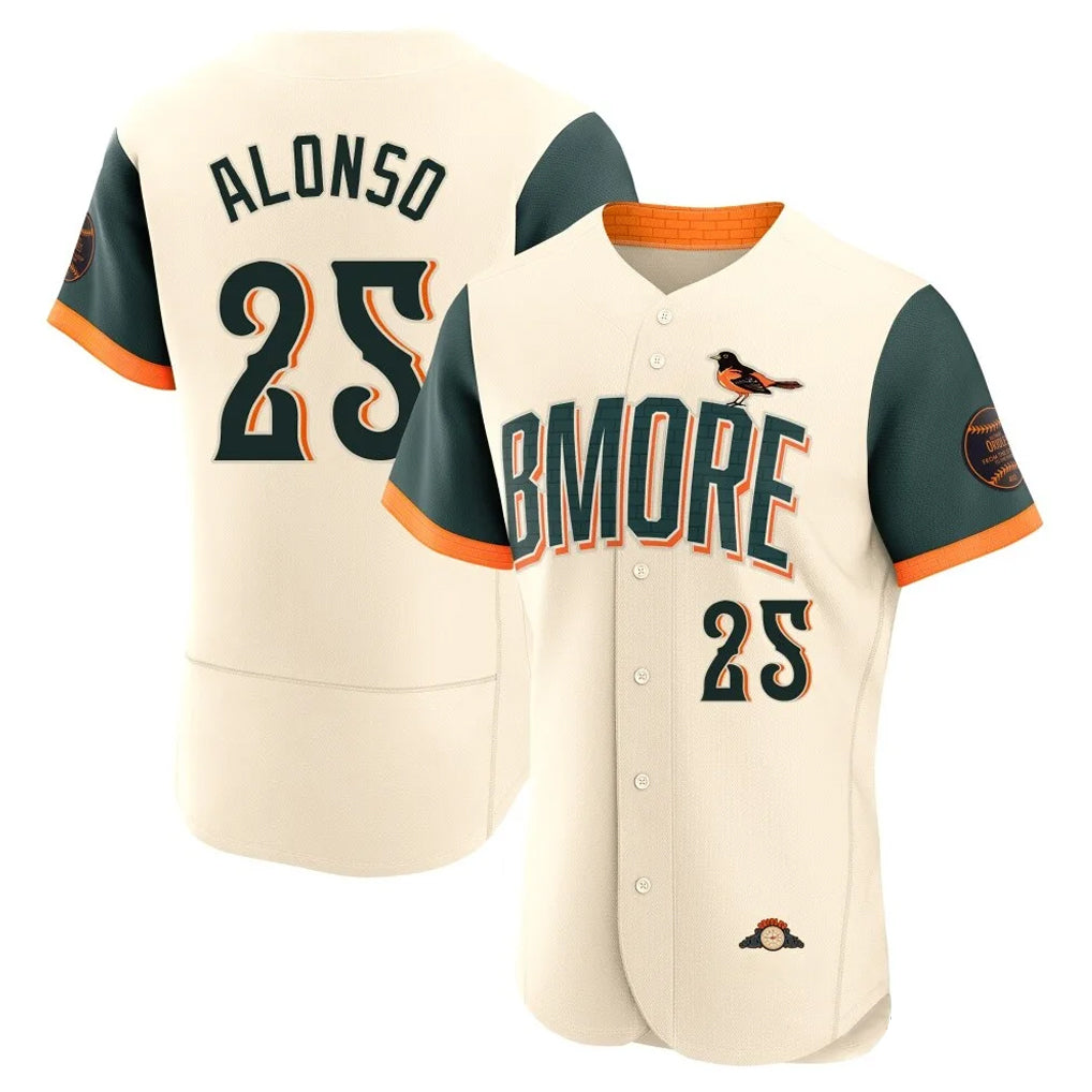 Baltimore Orioles #25 Pete Alonso Player Cream 2026 City Connect Limited Elite Home Game Stitched Baseball Jersey