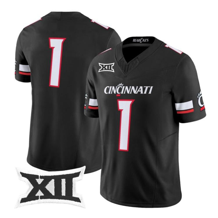 C.Bearcats Black 2026 Vapor Limited Stitched American College Jersey