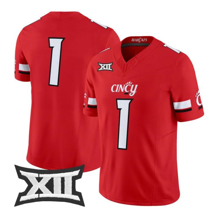 C.Bearcats Red 2026 Vapor Limited Stitched American College Jersey