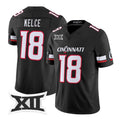 C.Bearcats #18 Travis Kelce Black 2026 Vapor Limited Stitched American College Jersey