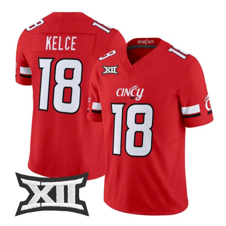C.Bearcats #18 Travis Kelce Red 2026 Vapor Limited Stitched American College Jersey