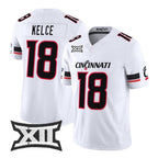 C.Bearcats #18 Travis Kelce White 2026 Vapor Limited Stitched American College Jersey