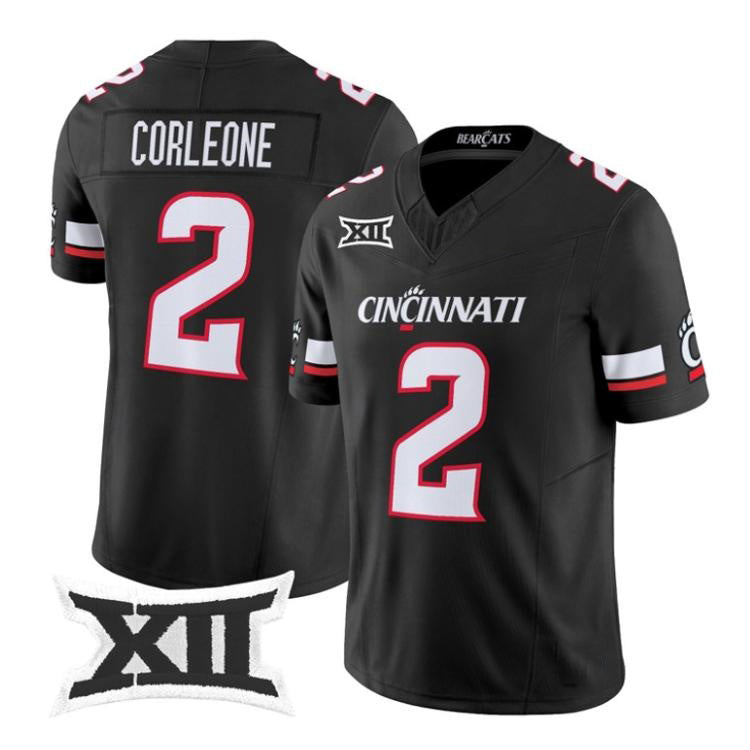 C.Bearcats #2 Dontay Corleone Black 2026 Vapor Limited Stitched American College Jersey