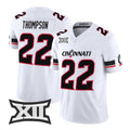 C.Bearcats #22 Jonathan Thompson White 2026 Vapor Limited Stitched American College Jersey