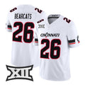 C.Bearcats #26 Bearcats White 2026 Vapor Limited Stitched American College Jersey