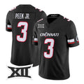 C.Bearcats #3 Antwan Peek Jr. Black 2026 Vapor Limited Stitched American College Jersey