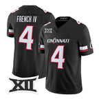 C.Bearcats #4 JC French Black 2026 Vapor Limited Stitched American College Jersey