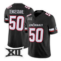 C.Bearcats #50 Evan Tengesdahl Black 2026 Vapor Limited Stitched American College Jersey
