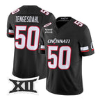 C.Bearcats #50 Evan Tengesdahl Black 2026 Vapor Limited Stitched American College Jersey