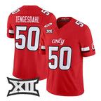 C.Bearcats #50 Evan Tengesdahl Red 2026 Vapor Limited Stitched American College Jersey