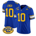 C.Golden Bears #10 Marshawn Lynch Royal Throwback 2026 Limited Stitched American College Jersey