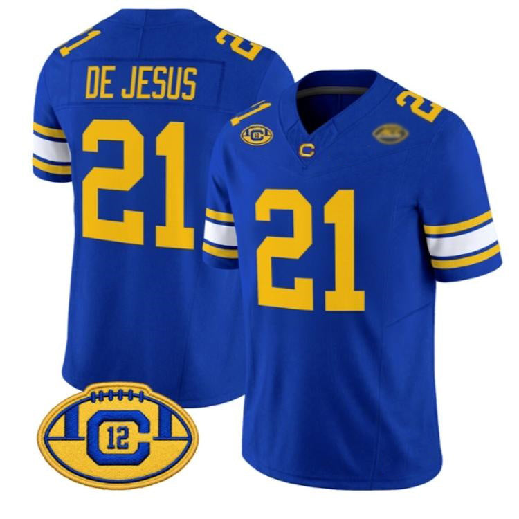 C.Golden Bears #21 Jacob De Jesus Royal Throwback 2026 Limited Stitched American College Jersey