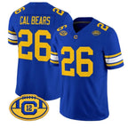 C.Golden Bears #26 Cal Bears Royal Throwback 2026 Limited Stitched American College Jersey