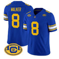 C.Golden Bears #8 Rico Walker Royal Throwback 2026 Limited Stitched American College Jersey