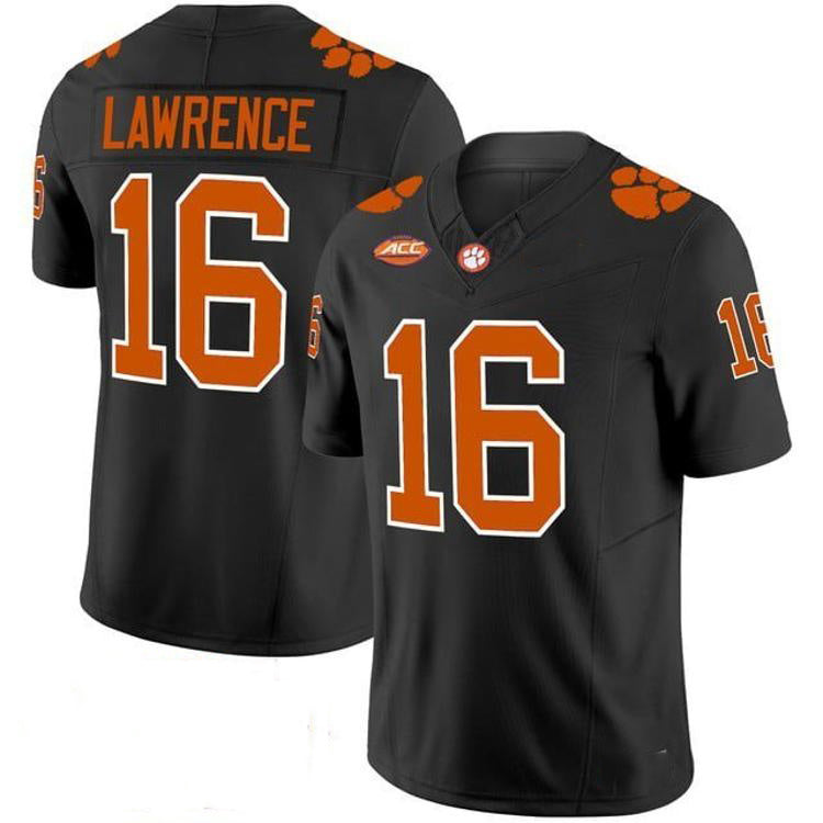 C.Tigers #16 Trevor Lawrence Black 2026 Vapor Limited Stitched American College Jersey