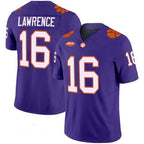 C.Tigers #16 Trevor Lawrence Purple 2026 Vapor Limited Stitched American College Jersey