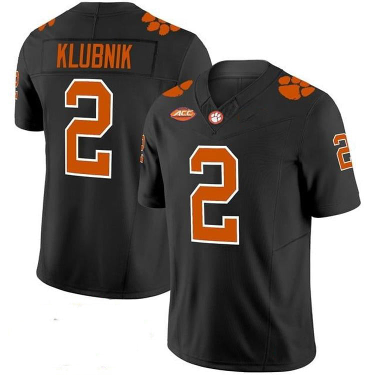 C.Tigers #2 Cade Klubnik Black 2026 Vapor Limited Stitched American College Jersey
