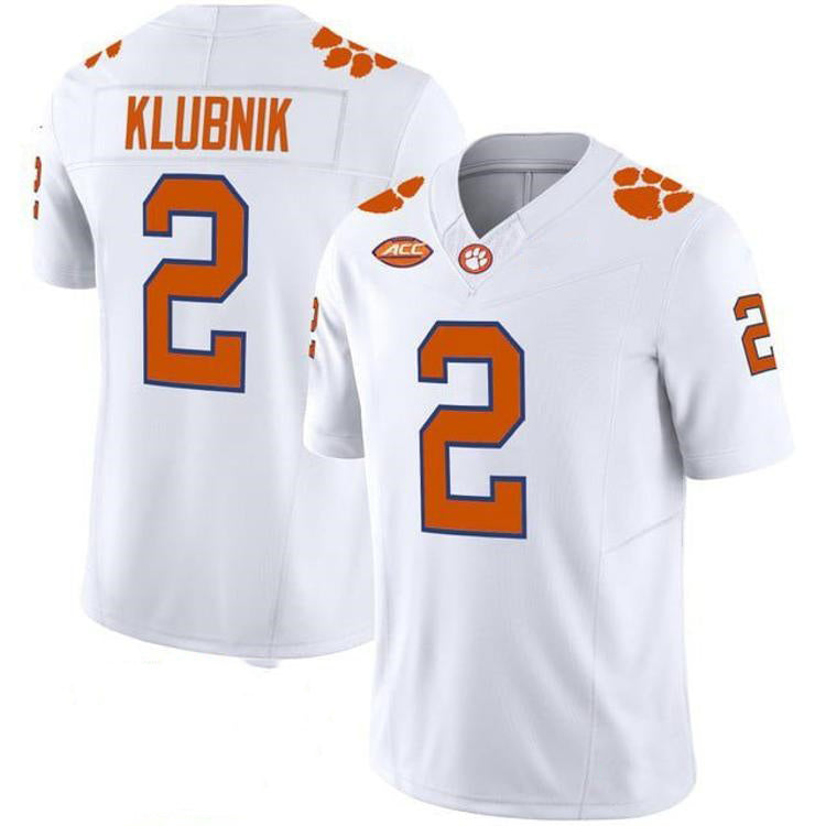 C.Tigers #2 Cade Klubnik White 2026 Vapor Limited Stitched American College Jersey