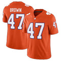 C.Tigers #47 Sammy Brown Orange Game Stitched American College Jersey