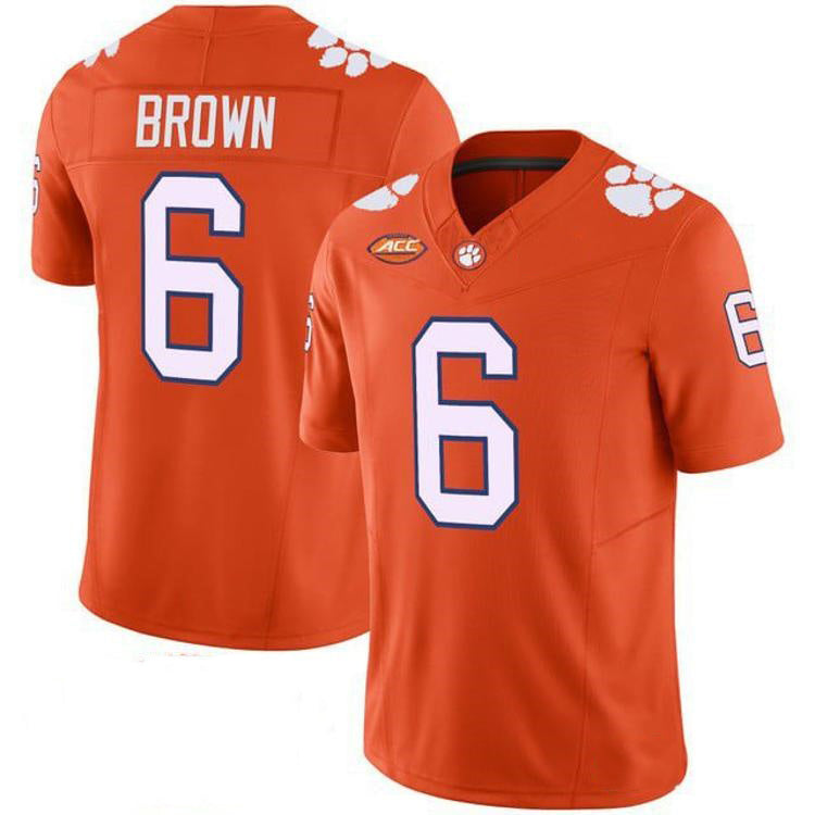 C.Tigers #6 Tyler Brown Orange 2026 Vapor Limited Stitched American College Jersey