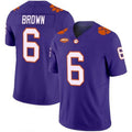 C.Tigers #6 Tyler Brown Purple 2026 Vapor Limited Stitched American College Jersey