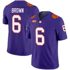C.Tigers #6 Tyler Brown Purple 2026 Vapor Limited Stitched American College Jersey