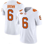 C.Tigers #6 Tyler Brown White 2026 Vapor Limited Stitched American College Jersey