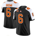 C.Tigers #6 Tyler Brown White Black 2026 Vapor Limited Stitched American College Jersey