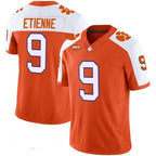 C.Tigers #9 Travis Etienne White Orange 2026 Vapor Limited Stitched American College Jersey