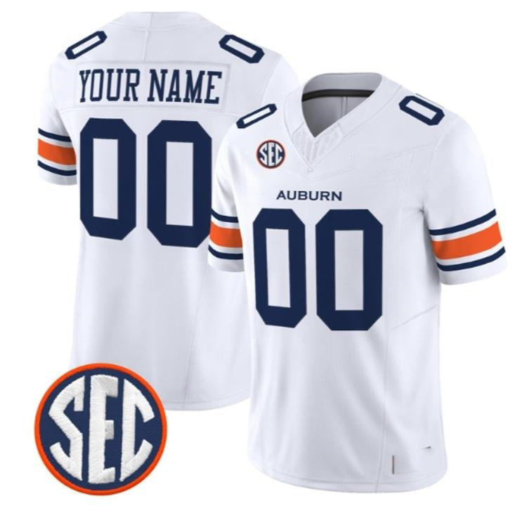 Custom A.Tigers White 2026 Vapor Limited Stitched American College Jersey