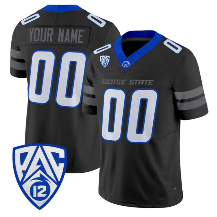 Custom B.State Broncos Black 2026 Vapor Limited Stitched American College Jersey