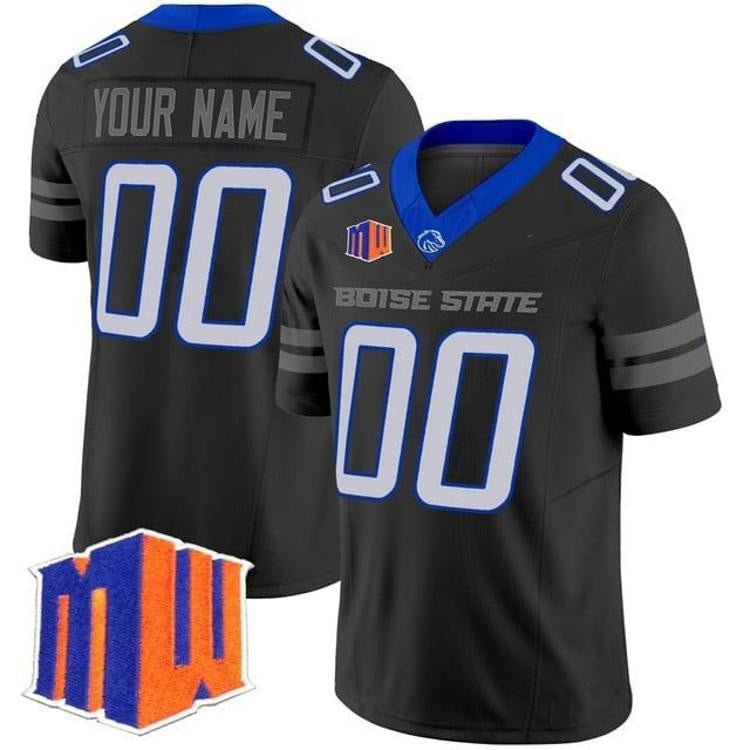 Custom B.State Broncos Black 2026 Vapor Limited Stitched American College Jersey